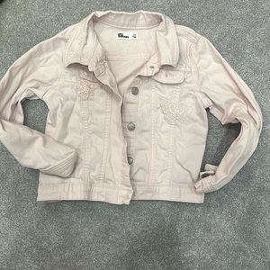 Girls pink denim jacket. Size 6X.